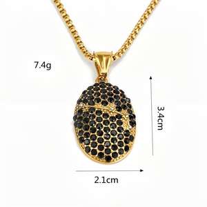 Collar de Acero Inoxidable para Hombre con Colgante de Constelación y Engaste Pavé, Joyería Hip Hop, Regalo, Collares de Moda - Product Image 5