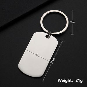 Nuevo Estilo de Llavero Personalizado con Forma de Placa de Identificación de Perro, Grabado Láser, para Regalo Navideño - Product Image 2