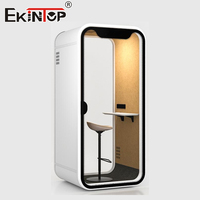 Cabine de bureau insonorisée pour 4 à 6 personnes, cabine de réunion modulaire, cabine de travail acoustique préfabriquée pour la collaboration d'équipe
