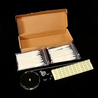 120 Stiletto Sharp Tips Nail Rotating Color Chart Présentoir avec support de base en acrylique