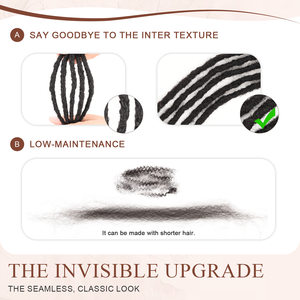 Extensions de dreadlocks Originea, 10 mèches, cheveux naturels humains, non traités, extensions de cheveux bruts, 0,4/0,6/0,8 cm - Product Image 5