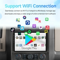 Lecteur DVD de voiture Android 9 pouces Rhythm Wholesale avec écran tactile, GPS, Carplay, BT, WiFi, vente en gros pour Ford Mazda 2007-2012