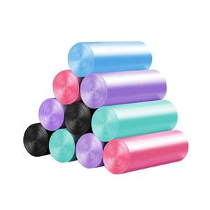 Sacs poubelles jetables en plastique grande taille, épais, noirs, avec poignées, pour dortoirs et cuisines (vente en gros) - Product Image 1