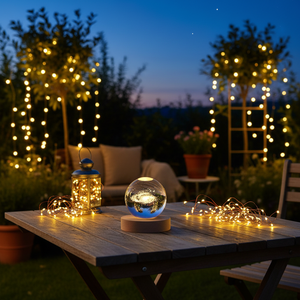 JingDai Set di 100 Luci a LED a Corda da 1 Metro, IP65, Corpo Lampada in PVC e Rame per Decorazioni Domestiche ed Eventi in Giardino - Product Image 3