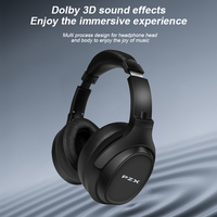 Headset PZX Harga Terjangkau, Headphone Wired 3.5mm Bass Dalam Surround Sound, Headset Gaming Wired USB Peredam Kebisingan Warna Hitam