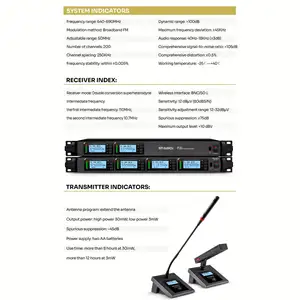 ST-808 Professional UHF Wireless Microphone 8 Channel Handheld Mic Wireless