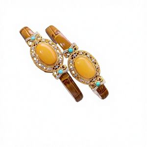 Bijoux fantaisie, bracelets à perles, bracelets, breloques, ornements, pierres précieuses naturelles, ambre, cadeau tendance - Product Image 4