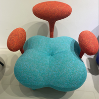 Fauteuil individuel créatif nordique, chaise ballon magique au design irrégulier élégant, fauteuil d'appoint pour chambre, fauteuil minimaliste