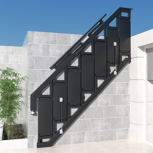 Escada de Parede Moderna em Alumínio para Interiores, Escada Dobrável Montada na Parede, Escada Colapsável Sob Medida - Product Image 2