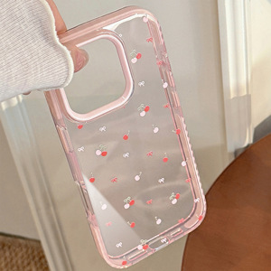 Funda para Teléfono iPhone 17 Pro Max / 15 con Diseño de Cereza Dulce, Compatible con 14, Suave 13 Transparente 11 de Silicona - Product Image 3