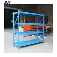 Mracking Rayonnage de stockage à usage moyen Étagère de garage en acier à 4 niveaux Étagère industrielle pour entrepôt Étagère métallique