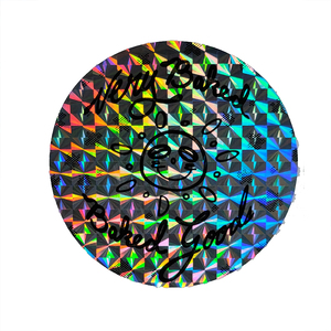 Laser Void <strong>Custom</strong> Round Security Holographic Label <strong>3d</strong> <strong>Hologram</strong> Sticker Paper Checkered Silver Holographic Sticker - Product Image 1