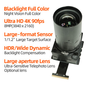 Module de caméra IP 4K IMX585 8MP avec vision nocturne couleur intégrale et lumière noire pour des prises de vue faciales claires, idéal pour les entrées résidentielles sans obstacle - Product Image 2