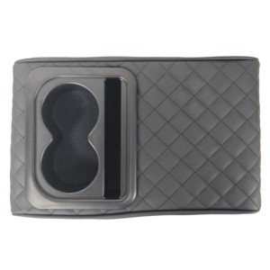 Dual Cup Holders Phone Slot Armrest <b>Cushion</b> Soft Comfortable Multi-Functional Modern Universal Car Seat Pad Carfu - Product Image 2