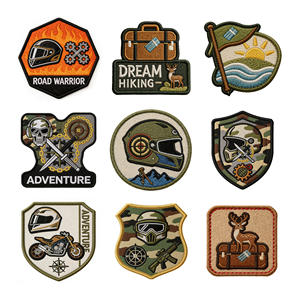 Patchs tactiques multi-matériaux brodés auto-agrippants 3" x 5" pour sacs à dos tactiques, avec étiquette métallique - Product Image 3