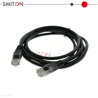 Cable de Conexión de Cobre de Fácil Montaje, 25 cm, 0.25 m, Cable Firewire RJ45 de Color Negro UTP, Varios Tipos, Incluyendo Cat5e Cat5 5m