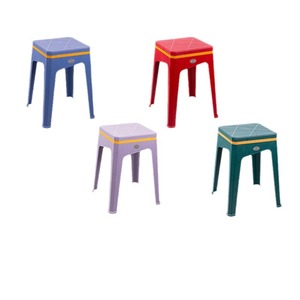 Tabouret en plastique Hengfeng 365x365x465mm empilable pour la maison et l'extérieur, design scandinave, style moderne - Product Image 5