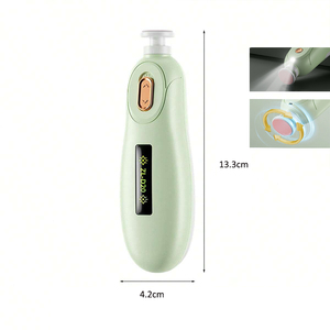 ערכת מניקור ניידת נטענת USB עם 3 מהירויות, נגד התזות, לילדים, מבוגרים וקשישים עם תאורת לד - Product Image 6