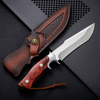 Hot Sale Russland Feste Klinge Alle Stahl messer Outdoor Wandern Steak Messer Camping Bush craft Big Knives