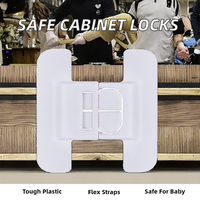 Sangles d'armoire de sécurité pour enfants réglables faciles à installer serrures de tiroir de bébé pour enfants pour portes armoires réfrigérateurs cuisine non piégé