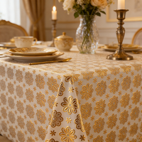 Nappe de table en PVC à motif floral de Dubaï de 137 cm - Durable et imperméable