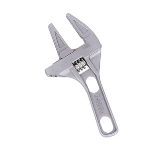 Clé à molette réglable en alliage d'aluminium, à mâchoires dentelées métriques, type ouvert, outil de réparation de plomberie - Product Image 4