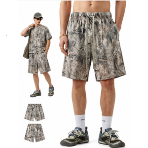 Summer American camouflage heat transfer printing quick drying loose shorts, quick drying sports shorts for <b>men</b> - Product Image 1