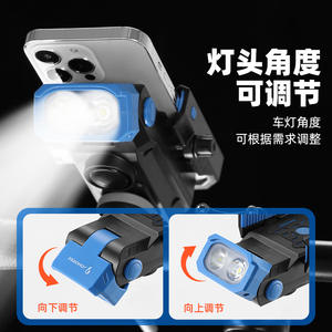 Luz Delantera para Bicicleta Jorhorse con Soporte para Teléfono, Luz LED, 4 Modos, Resistente al Agua IPX4, Material ABS, para Ciclismo - Product Image 3