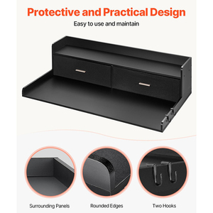 2 cassetti portabiancheria in legno con 2 ganci copriscarpe antiscivolo per lavasciuga - Product Image 6