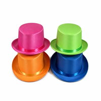 Chapeaux de Fête en Tissu Tricoté EVA Vert et Bleu pour Magiciens, Idéaux pour Halloween, Réveillon du Nouvel An, Danse et Accessoires Photo - Vente en Gros