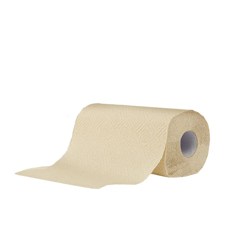 China paper 100% Virgin Bamboo Pulp Absorbent paper towel Free Sample Printed Kitchen Tissue Paper Rolls