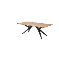 Ensemble de meubles de salle à manger en MDF, dernière collection, 6 chaises, table et chaises de salle à manger modernes et peu encombrantes pour usage hôtelier