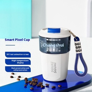 Thermos intelligent à pixels DIY avec écran tactile, température, acier inoxydable, grande capacité, portable - Product Image 3