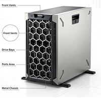 Server Menara DEL L T340 5U Single Socket Entry Level Enterprise untuk Kantor Bisnis Kecil, Komputasi Edge, Stok 8180