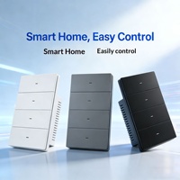 Interrupteur à bouton-poussoir Tuya Wifi Zigbee 118/120, télécommande, interrupteur d'éclairage, compatible avec Alexa et Google Home, commande vocale