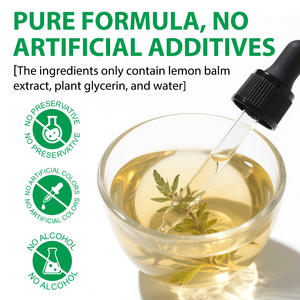 OneBtanicl 60ml di estratto di melissa biologica gocce di sollievo digestivo supporto Anti-gonfiore vegano limone balsamo integratori di estratto liquido - Product Image 5