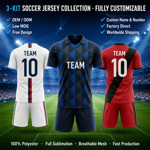 Ensemble de vêtements de sport personnalisés directement de l'usine, collection professionnelle de maillots de football par sublimation pour les propriétaires de marques - Product Image 2