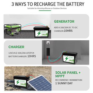 25.6V 200AH Solar <b>Storage</b> Deep Cycle Lithium Battery with 6000 Cycles and 5-Year Warranty - Product Image 4