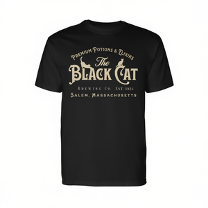 Camiseta de manga larga The Black Cat Halloween Witchy Salem Massachusetts - Product Image 2