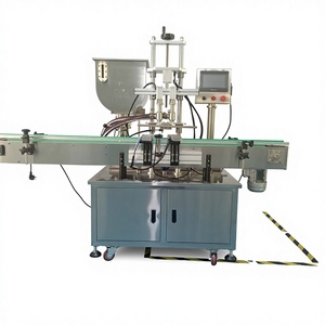 Machine de remplissage de sauces et pâtes entièrement automatique, électrique, de haute précision, avec élévateur, bouchage, étiquetage et scellage pour emballages plastiques - Product Image 1
