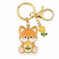 Porte-clés personnalisés en alliage de zinc, logo sur mesure, taille personnalisée, moulage sous pression, souvenirs/cadeaux, animaux émaillés