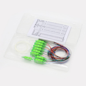 FTTH quang PLC 1x2 1*4 1x16 2 32 2*64 Mini ống thép Trần LC UPC sợi quang PLC Splitter với scapc scupc kết nối - Product Image 2