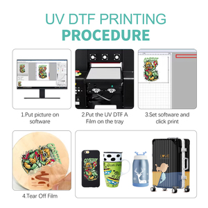 Impresoras de inyección de tinta multifuncionales A3A4, impresora UV para bolígrafo, cuero Acrílico, Madera, botella de vidrio, pegatina, funda de teléfono, impresora UV - Product Image 6