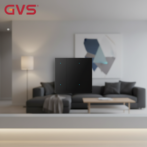 Interrupteur mural intelligent GVS KNX avec capteur de température intégré, automatisation multi-fonctions, interrupteurs muraux 2 voies - Product Image 2