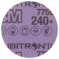 3M™Cubitrón™II Hookit,™775L 240 + Disco de lijado con respaldo de película 75 mm 3M™Sin agujeros - Product Image 1