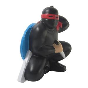 Ballons anti-stress en forme de <span class=keywords><strong>ninja</strong></span> avec logo personnalisé, en mousse souple à presser, cadeau promotionnel original pour les cadeaux d'entreprise, version B - Product Image 1