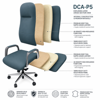 Chaise de bureau de direction à dossier haut en cuir, pivotante avec appui-tête, 4 positions de verrouillage, inclinable, en cuir Nappa, chaise de manager