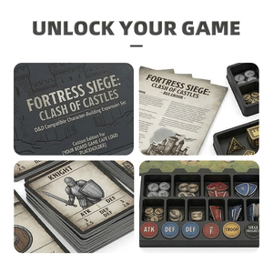 Papier couché lisse anti-rayures, livre de règles personnalisé, tapis de jeu de cartes, sac à dés, plateau de carrom, plateau de jeu de rôle Deepwood Adventures - Product Image 3