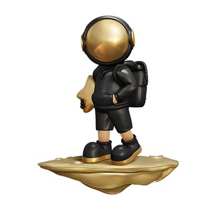Vendita calda moderno astronauta di lusso ragazzino camera da letto sfondo da parete squisitamente intagliato decorazione per la casa arte pittura a LED - Product Image 6