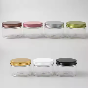 Vente en gros de pots cosmétiques vides écologiques rechargeables en plastique 4oz 8oz 400g 30ml 240ml 250 clairs en PET/acrylique, commande minimum faible - Product Image 3